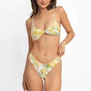 NWT love bug set (tona twisted top, maui cheeky bottoms)